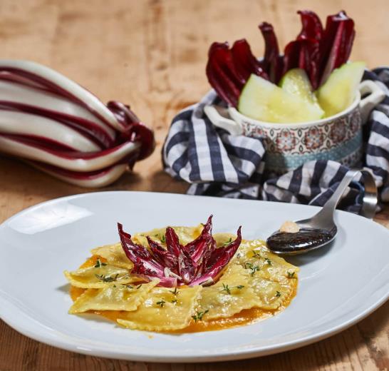 Cichorium Intybus Rossa Di Treviso - Endívia Italiana Roxa, Chicória Roxa De Treviso, Radicchio - Imagem 7