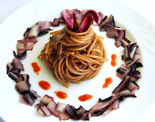 Cichorium Intybus Rossa Di Treviso - Endívia Italiana Roxa, Chicória Roxa De Treviso, Radicchio - Imagem 9
